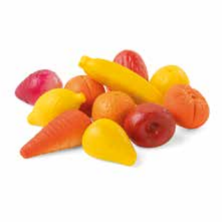 Cube pâte d’amandes en formes de fruits - 500g