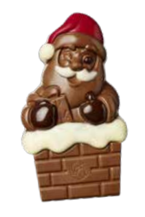 Sachet creux Père Noël Lait multicolor 70g